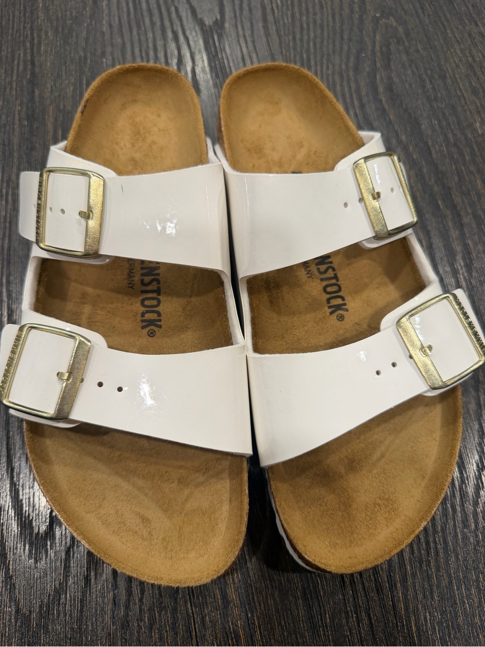 BIRKENSTOCK  Arizona Double-Strap Sandals - White L size 9 M size 7